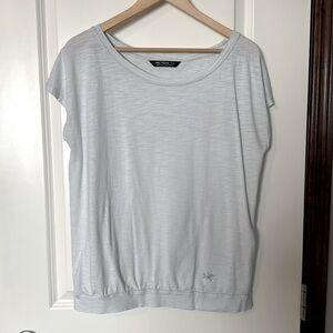 Arc’teryx baby blue short sleeve T-shirt